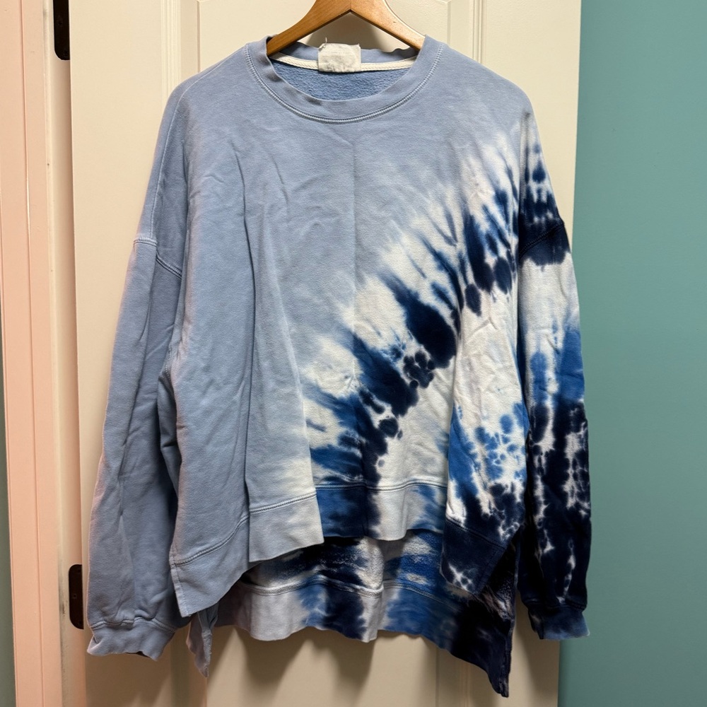 Electric and Rose Time to Live Wave Tie Dye Sweatshirt